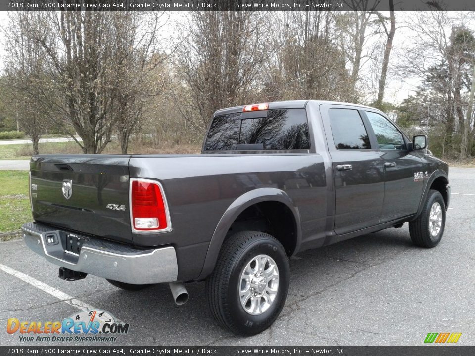 2018 Ram 2500 Laramie Crew Cab 4x4 Granite Crystal Metallic / Black Photo #6