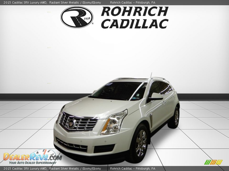 2015 Cadillac SRX Luxury AWD Radiant Silver Metallic / Ebony/Ebony Photo #1