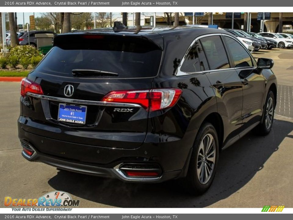 2016 Acura RDX Advance Crystal Black Pearl / Parchment Photo #7