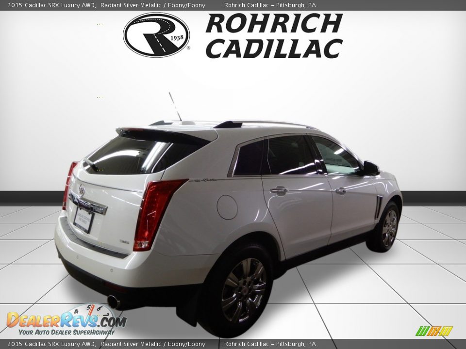 2015 Cadillac SRX Luxury AWD Radiant Silver Metallic / Ebony/Ebony Photo #5