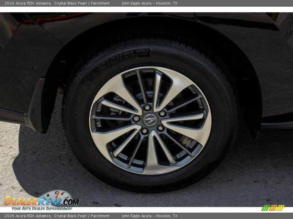 2016 Acura RDX Advance Crystal Black Pearl / Parchment Photo #10