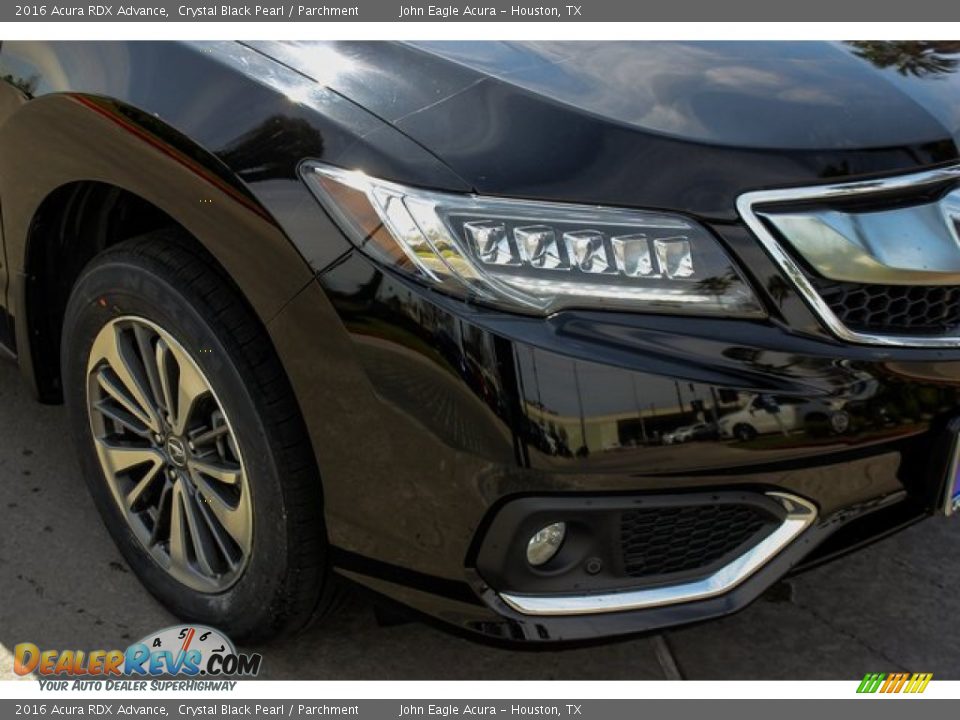 2016 Acura RDX Advance Crystal Black Pearl / Parchment Photo #11