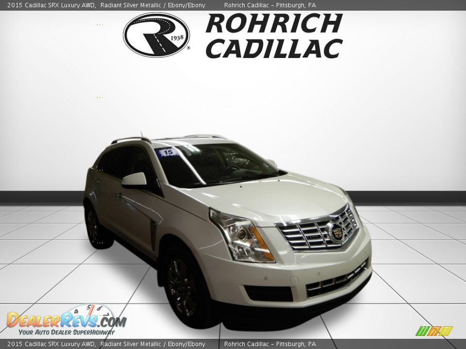 2015 Cadillac SRX Luxury AWD Radiant Silver Metallic / Ebony/Ebony Photo #7