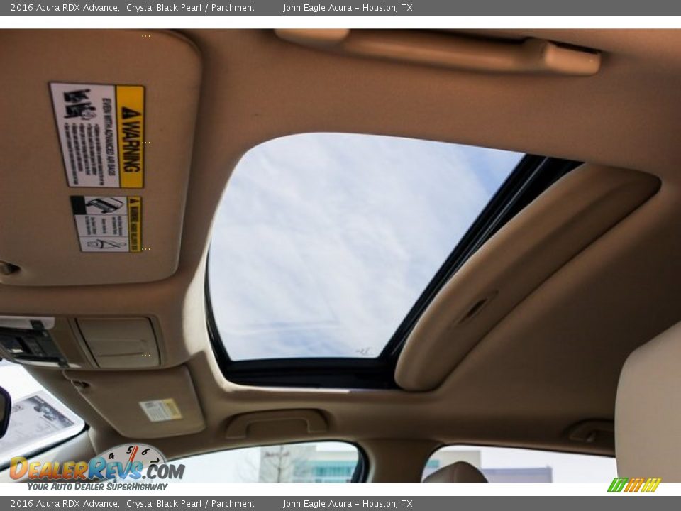 2016 Acura RDX Advance Crystal Black Pearl / Parchment Photo #15