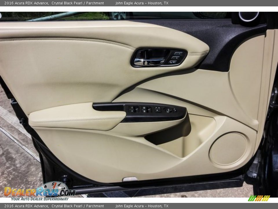 2016 Acura RDX Advance Crystal Black Pearl / Parchment Photo #16