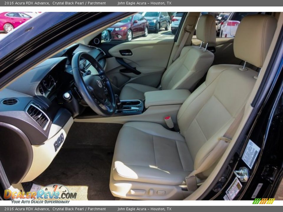 2016 Acura RDX Advance Crystal Black Pearl / Parchment Photo #17