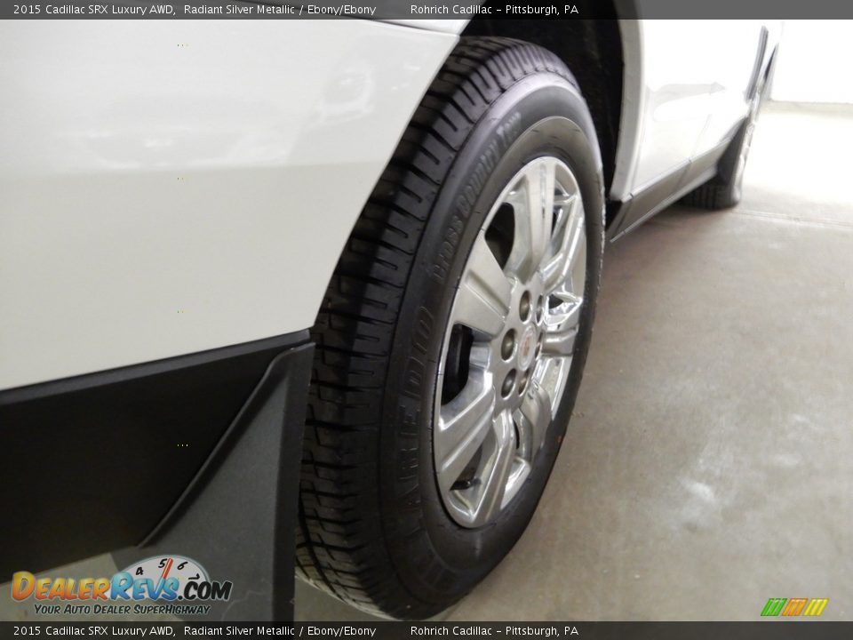 2015 Cadillac SRX Luxury AWD Radiant Silver Metallic / Ebony/Ebony Photo #12