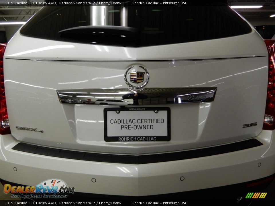 2015 Cadillac SRX Luxury AWD Radiant Silver Metallic / Ebony/Ebony Photo #13