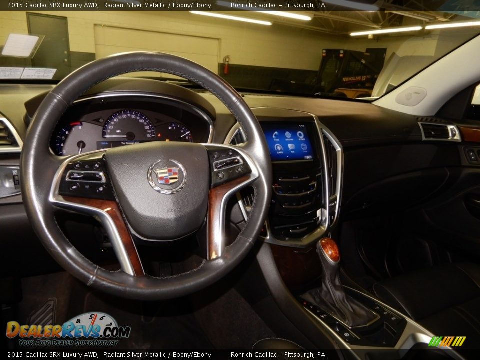 2015 Cadillac SRX Luxury AWD Radiant Silver Metallic / Ebony/Ebony Photo #16