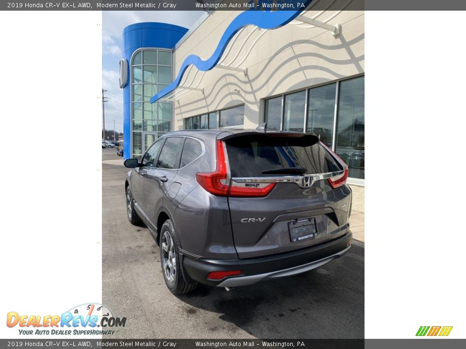2019 Honda CR-V EX-L AWD Modern Steel Metallic / Gray Photo #7