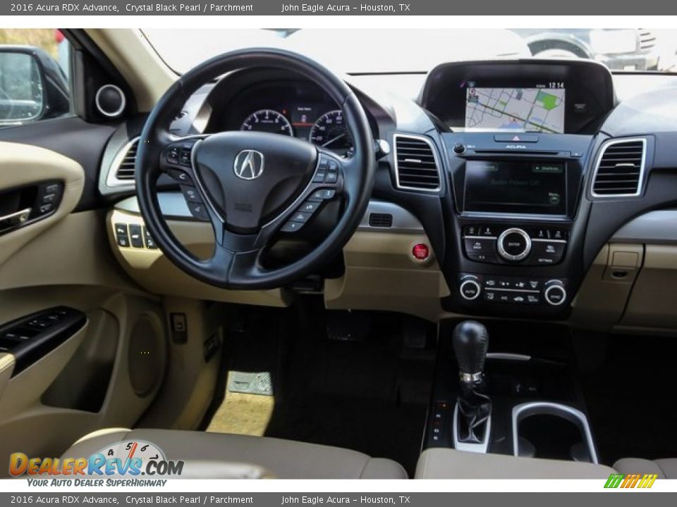 2016 Acura RDX Advance Crystal Black Pearl / Parchment Photo #27