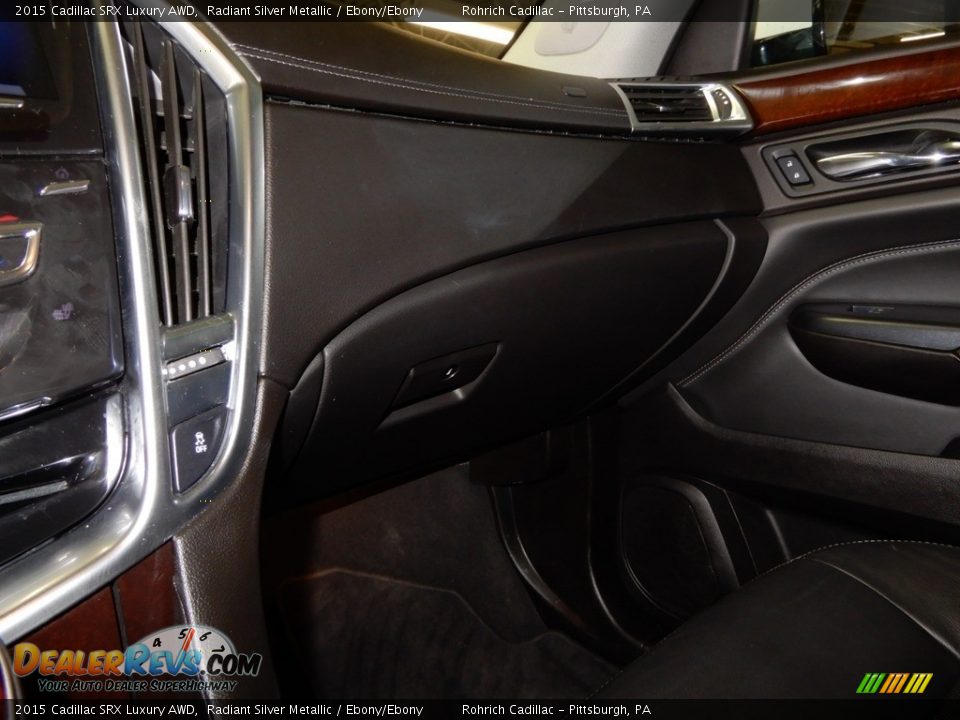 2015 Cadillac SRX Luxury AWD Radiant Silver Metallic / Ebony/Ebony Photo #21