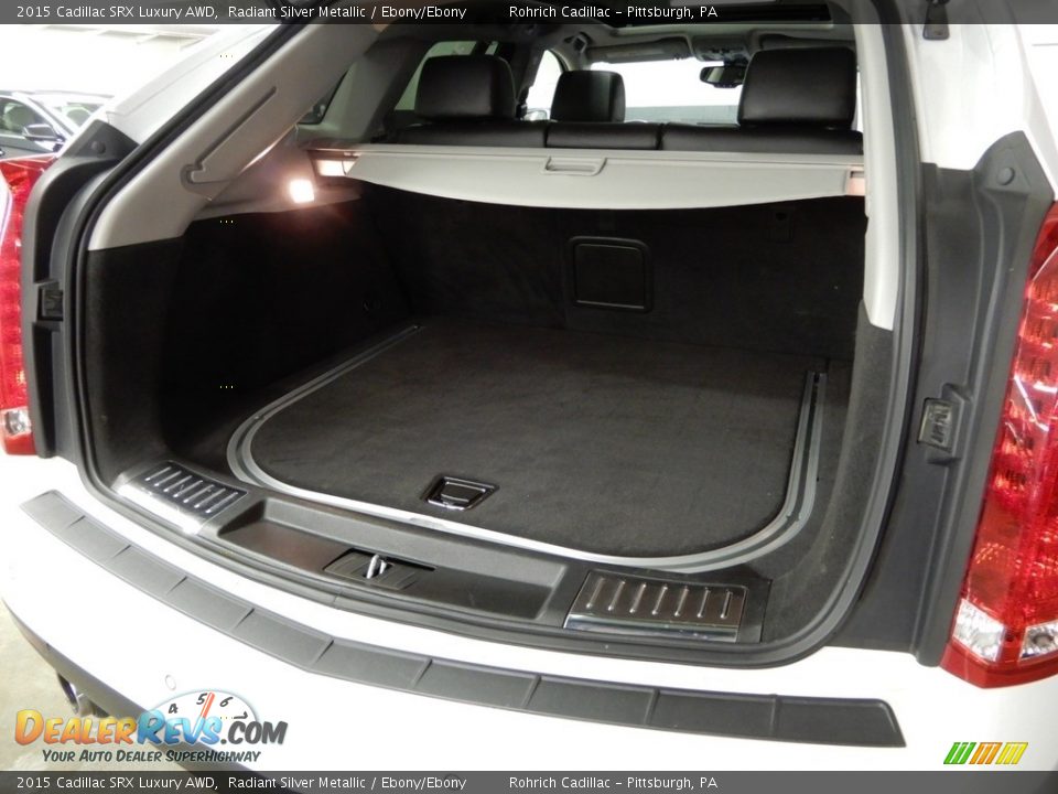 2015 Cadillac SRX Luxury AWD Radiant Silver Metallic / Ebony/Ebony Photo #22