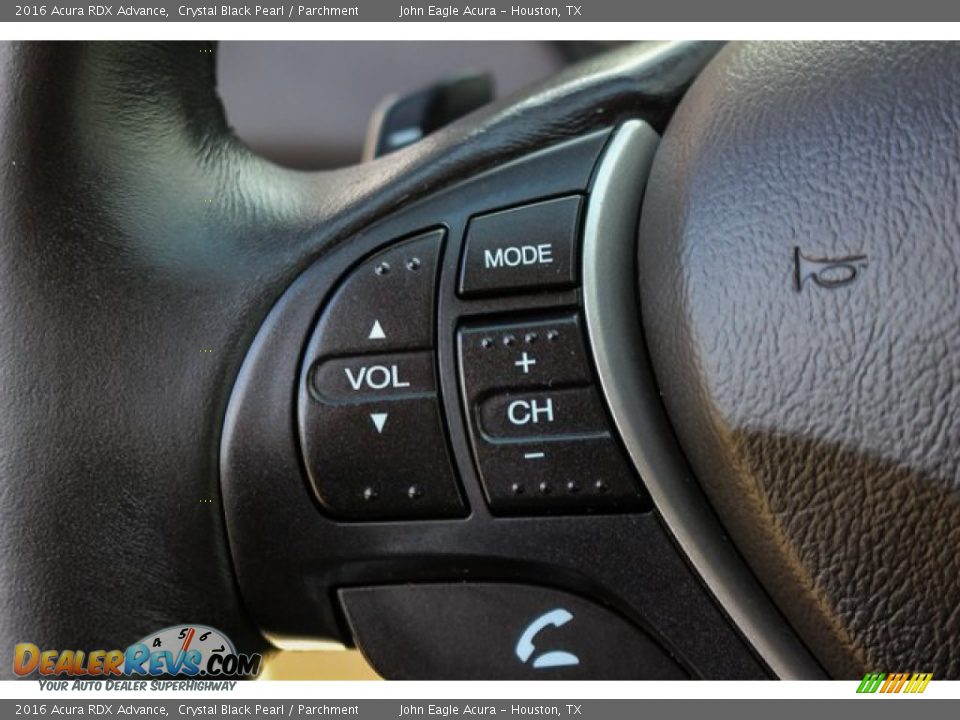 2016 Acura RDX Advance Crystal Black Pearl / Parchment Photo #34