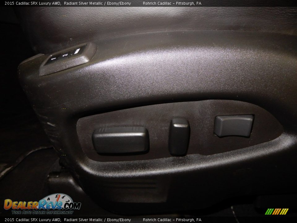 2015 Cadillac SRX Luxury AWD Radiant Silver Metallic / Ebony/Ebony Photo #23