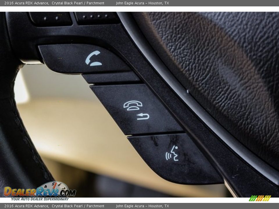 2016 Acura RDX Advance Crystal Black Pearl / Parchment Photo #35