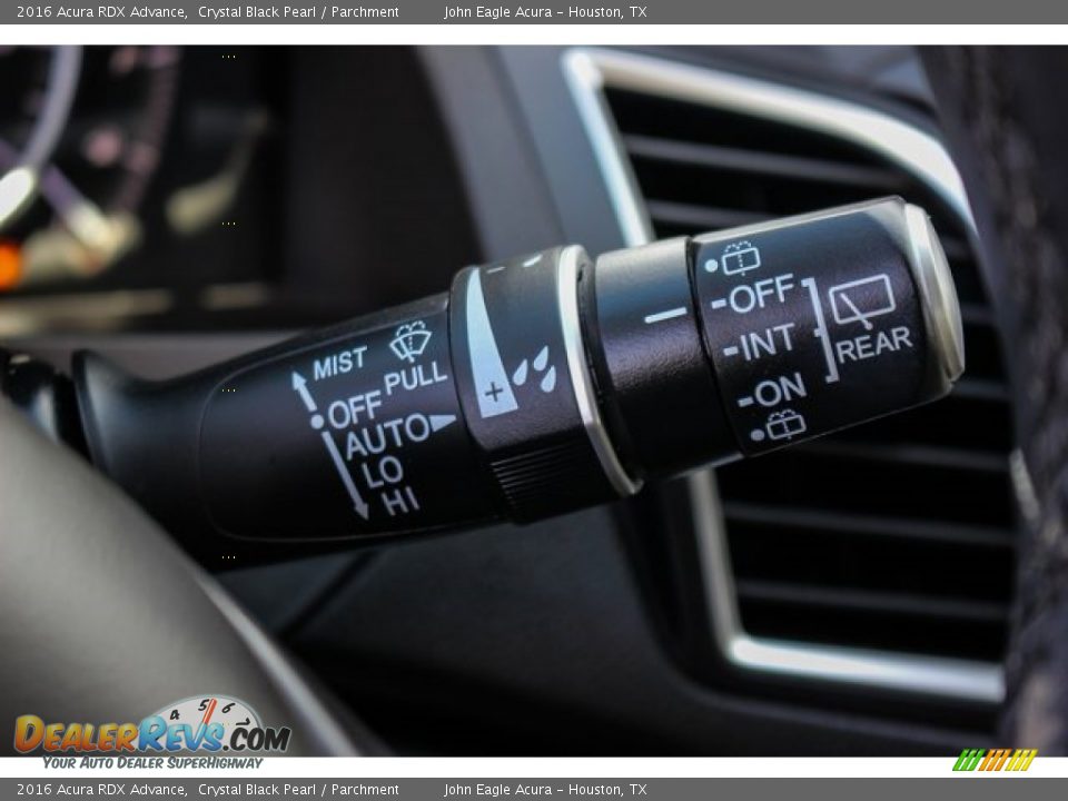 2016 Acura RDX Advance Crystal Black Pearl / Parchment Photo #36