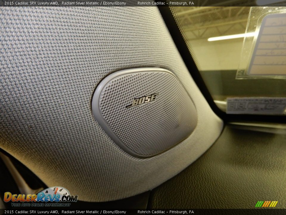 2015 Cadillac SRX Luxury AWD Radiant Silver Metallic / Ebony/Ebony Photo #24