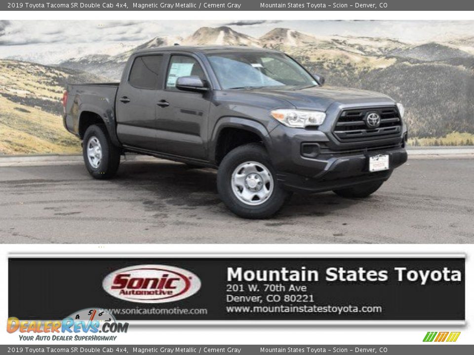 2019 Toyota Tacoma SR Double Cab 4x4 Magnetic Gray Metallic / Cement Gray Photo #1