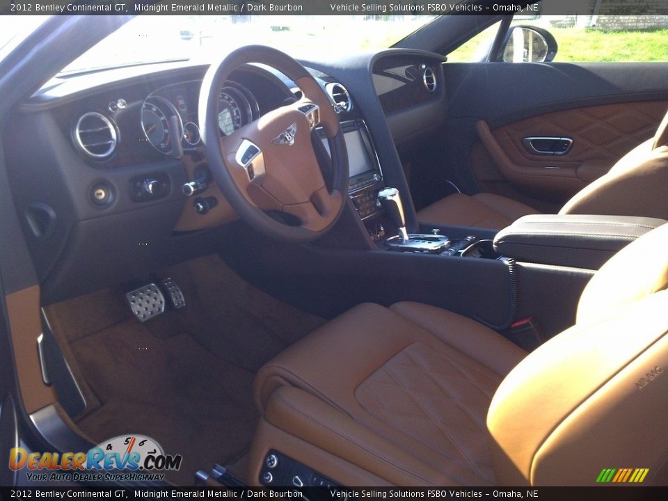 2012 Bentley Continental GT Midnight Emerald Metallic / Dark Bourbon Photo #2