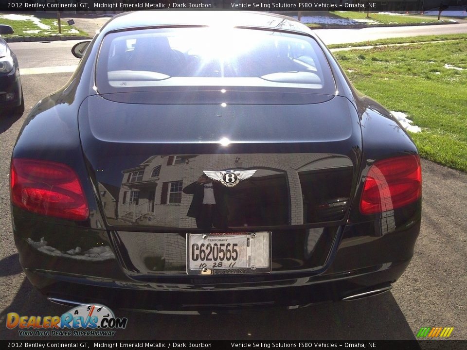 2012 Bentley Continental GT Midnight Emerald Metallic / Dark Bourbon Photo #5