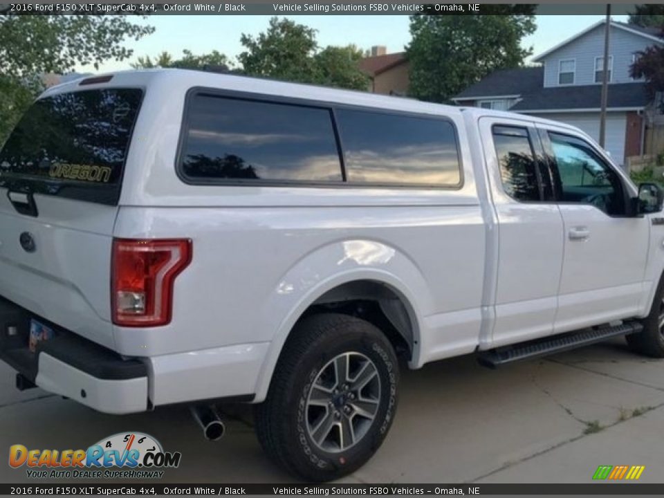 2016 Ford F150 XLT SuperCab 4x4 Oxford White / Black Photo #2