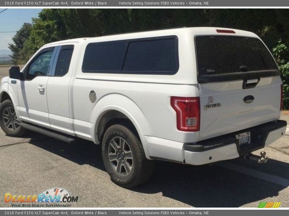 2016 Ford F150 XLT SuperCab 4x4 Oxford White / Black Photo #5