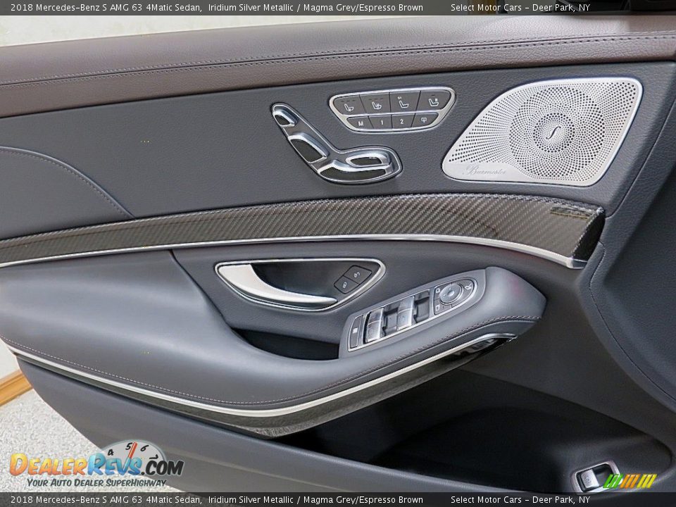 2018 Mercedes-Benz S AMG 63 4Matic Sedan Iridium Silver Metallic / Magma Grey/Espresso Brown Photo #26
