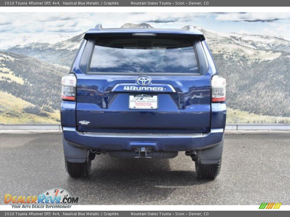 2019 Toyota 4Runner SR5 4x4 Nautical Blue Metallic / Graphite Photo #4