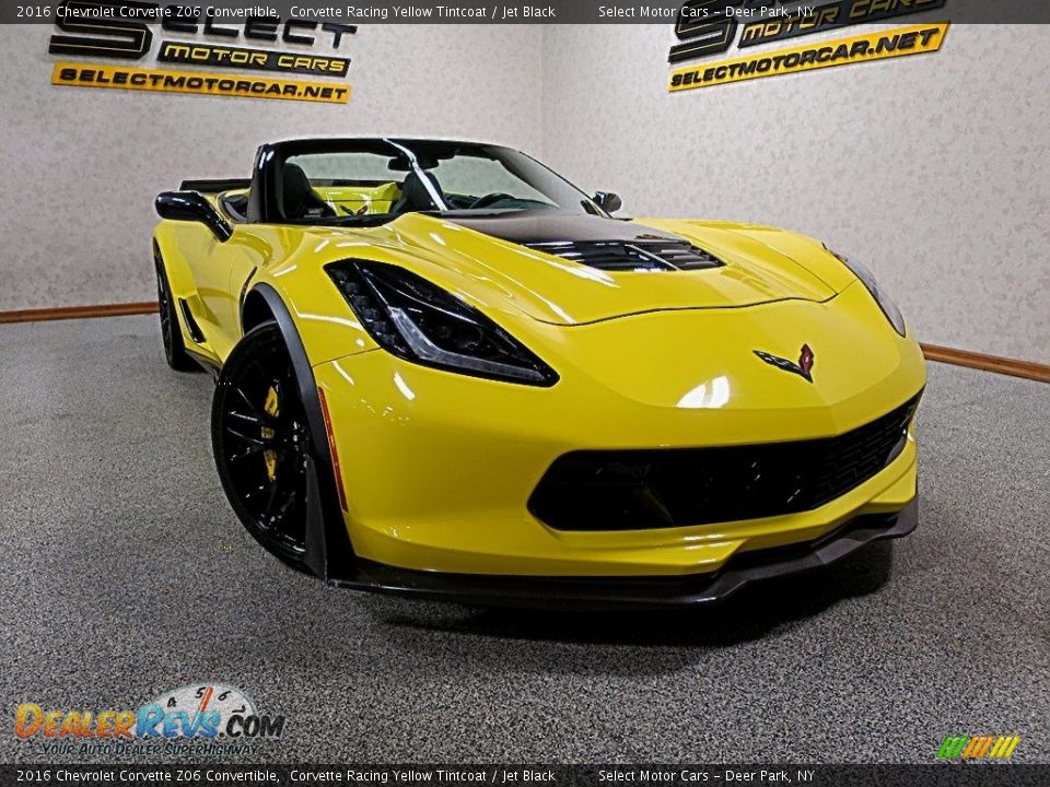 2016 Chevrolet Corvette Z06 Convertible Corvette Racing Yellow Tintcoat / Jet Black Photo #8