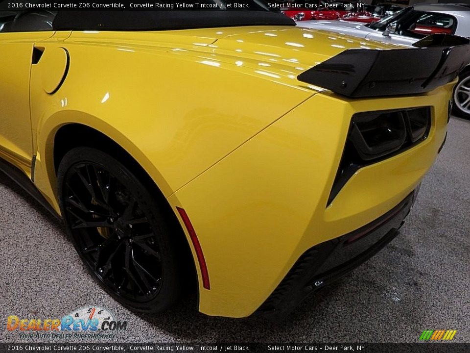 2016 Chevrolet Corvette Z06 Convertible Corvette Racing Yellow Tintcoat / Jet Black Photo #10