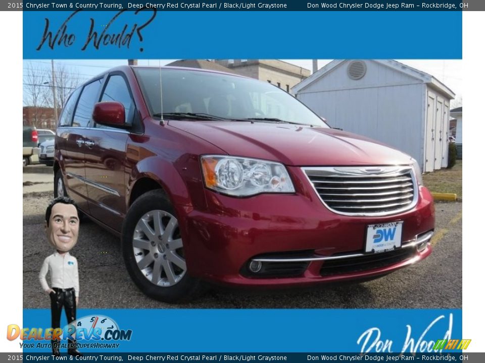 2015 Chrysler Town & Country Touring Deep Cherry Red Crystal Pearl / Black/Light Graystone Photo #1