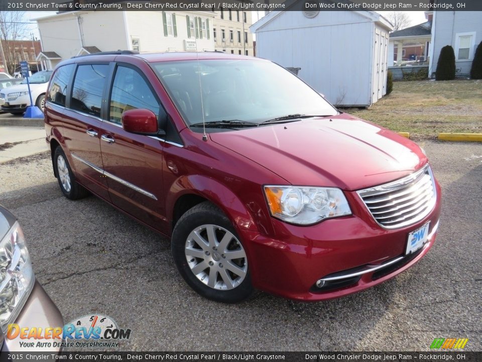 2015 Chrysler Town & Country Touring Deep Cherry Red Crystal Pearl / Black/Light Graystone Photo #4