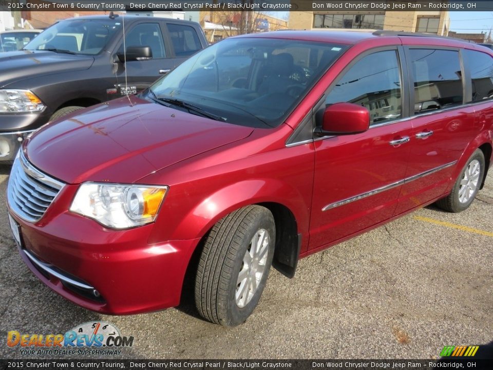 2015 Chrysler Town & Country Touring Deep Cherry Red Crystal Pearl / Black/Light Graystone Photo #8