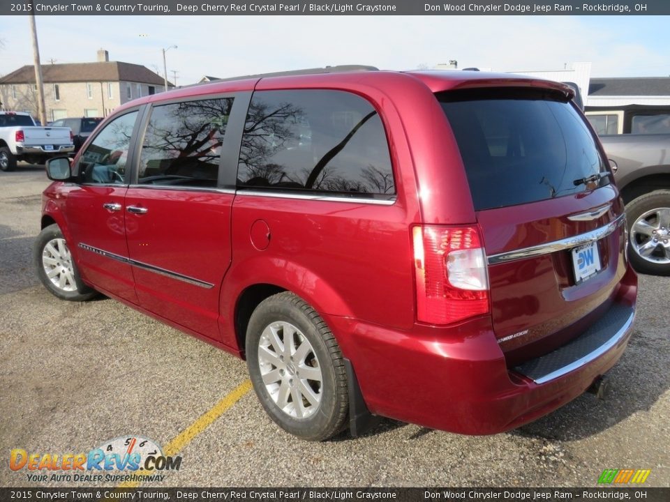 2015 Chrysler Town & Country Touring Deep Cherry Red Crystal Pearl / Black/Light Graystone Photo #11