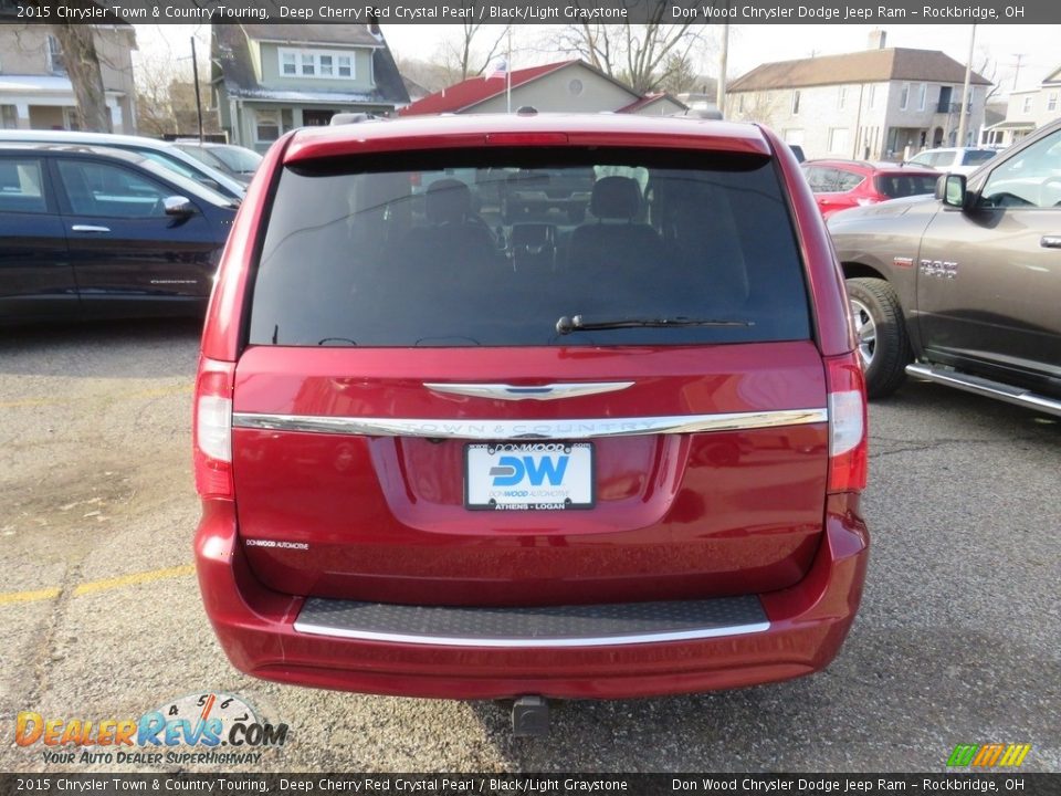 2015 Chrysler Town & Country Touring Deep Cherry Red Crystal Pearl / Black/Light Graystone Photo #12