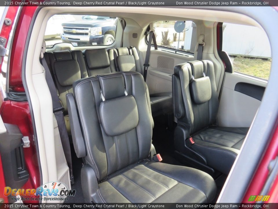2015 Chrysler Town & Country Touring Deep Cherry Red Crystal Pearl / Black/Light Graystone Photo #35