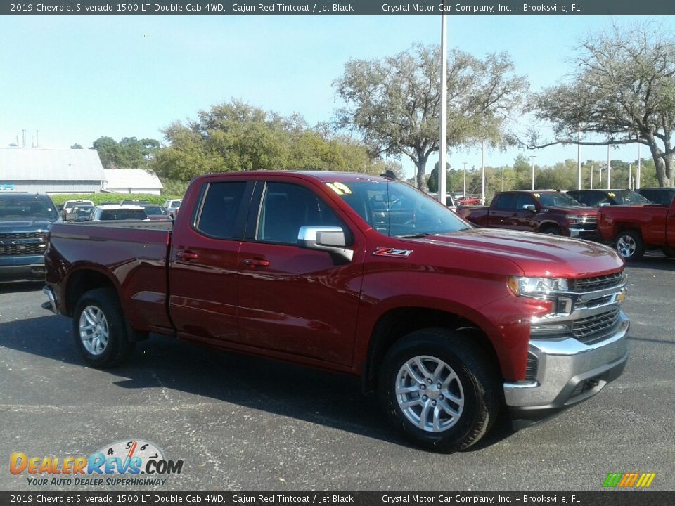 2019 Chevrolet Silverado 1500 LT Double Cab 4WD Cajun Red Tintcoat / Jet Black Photo #7