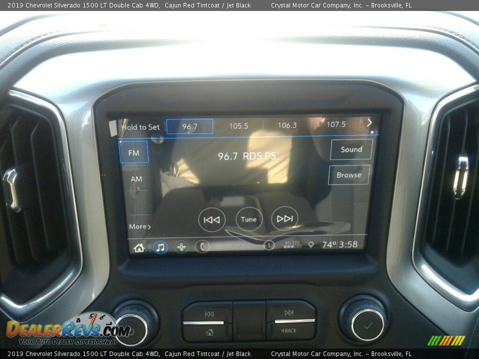 2019 Chevrolet Silverado 1500 LT Double Cab 4WD Cajun Red Tintcoat / Jet Black Photo #15