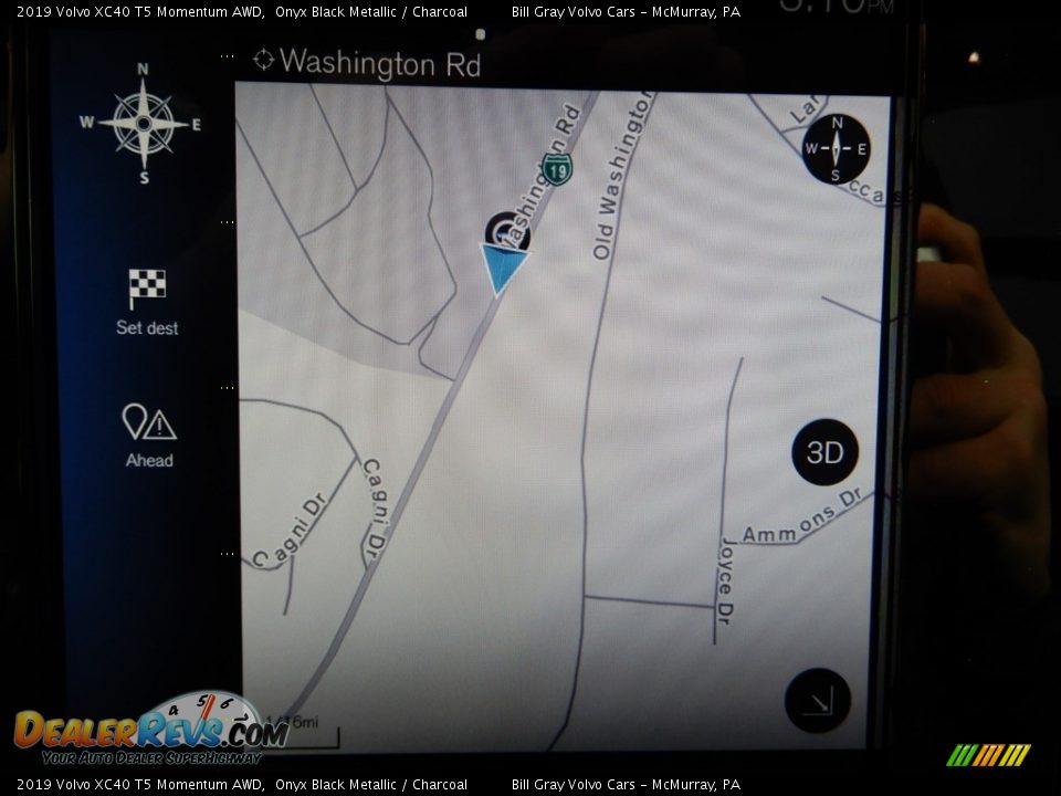 2019 Volvo XC40 T5 Momentum AWD Onyx Black Metallic / Charcoal Photo #13