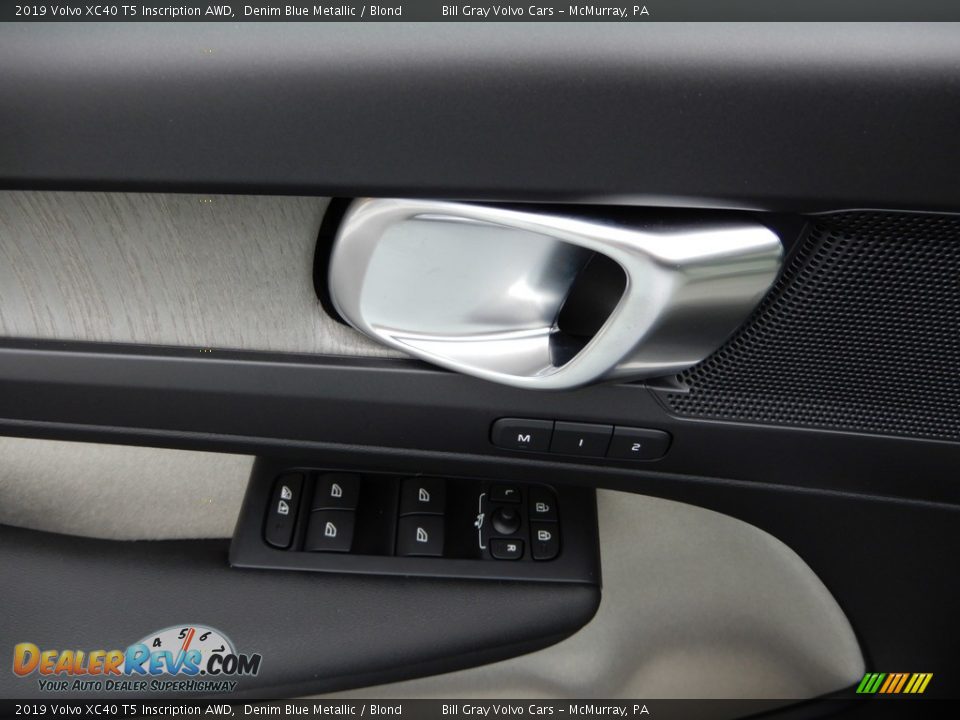 2019 Volvo XC40 T5 Inscription AWD Denim Blue Metallic / Blond Photo #9