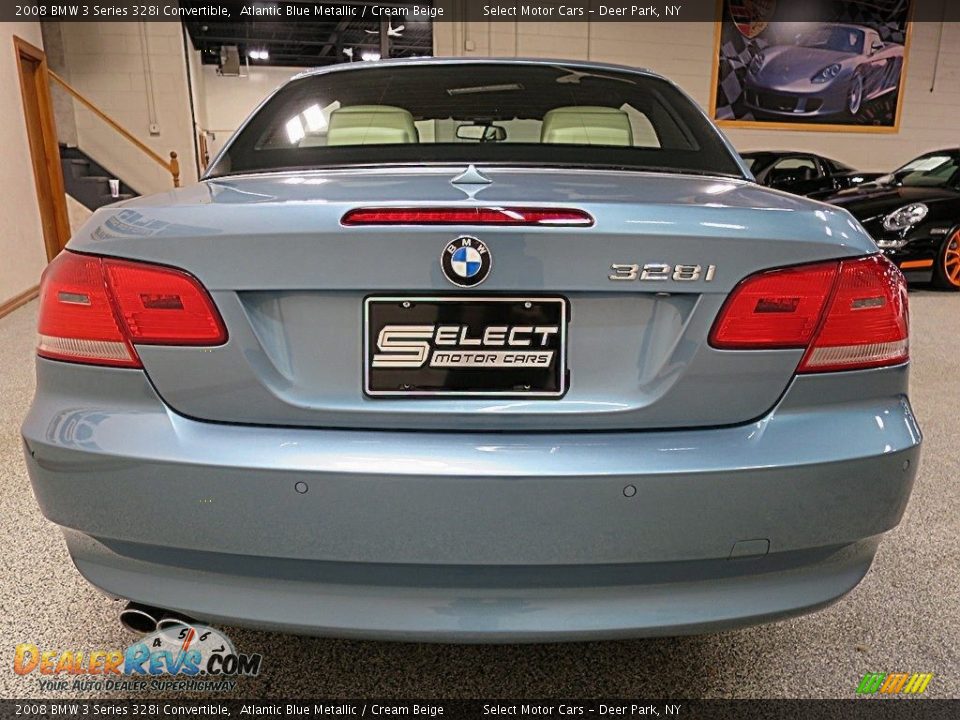 2008 BMW 3 Series 328i Convertible Atlantic Blue Metallic / Cream Beige Photo #4