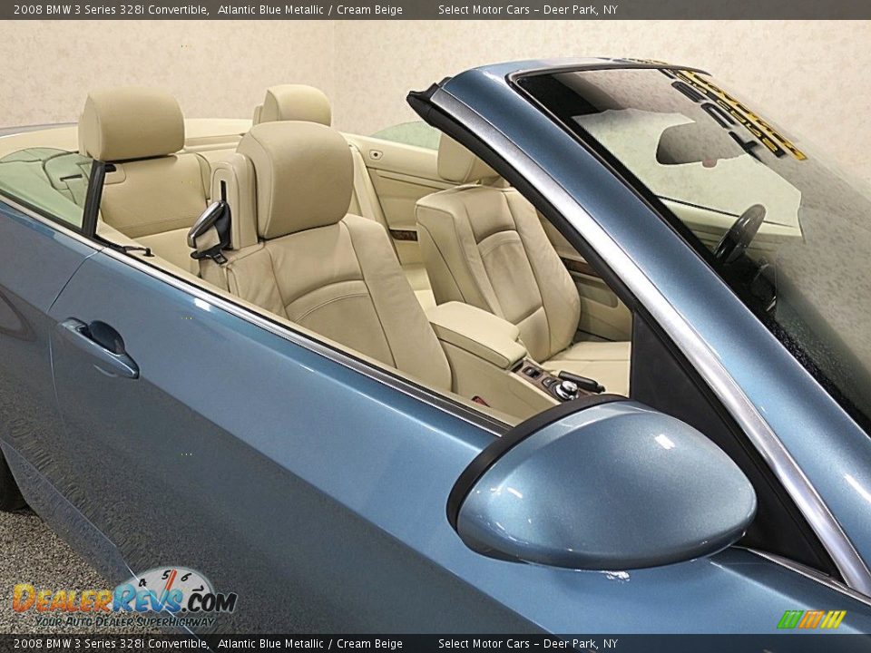 2008 BMW 3 Series 328i Convertible Atlantic Blue Metallic / Cream Beige Photo #16