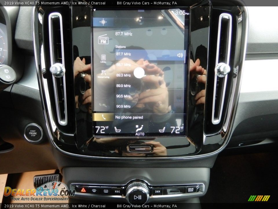 2019 Volvo XC40 T5 Momentum AWD Ice White / Charcoal Photo #15