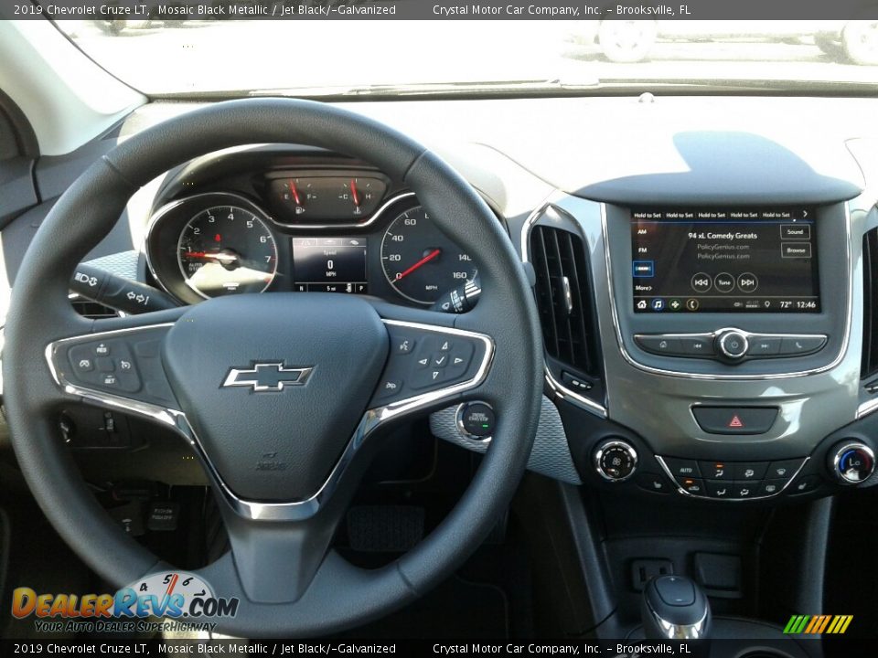 2019 Chevrolet Cruze LT Mosaic Black Metallic / Jet Black/­Galvanized Photo #13