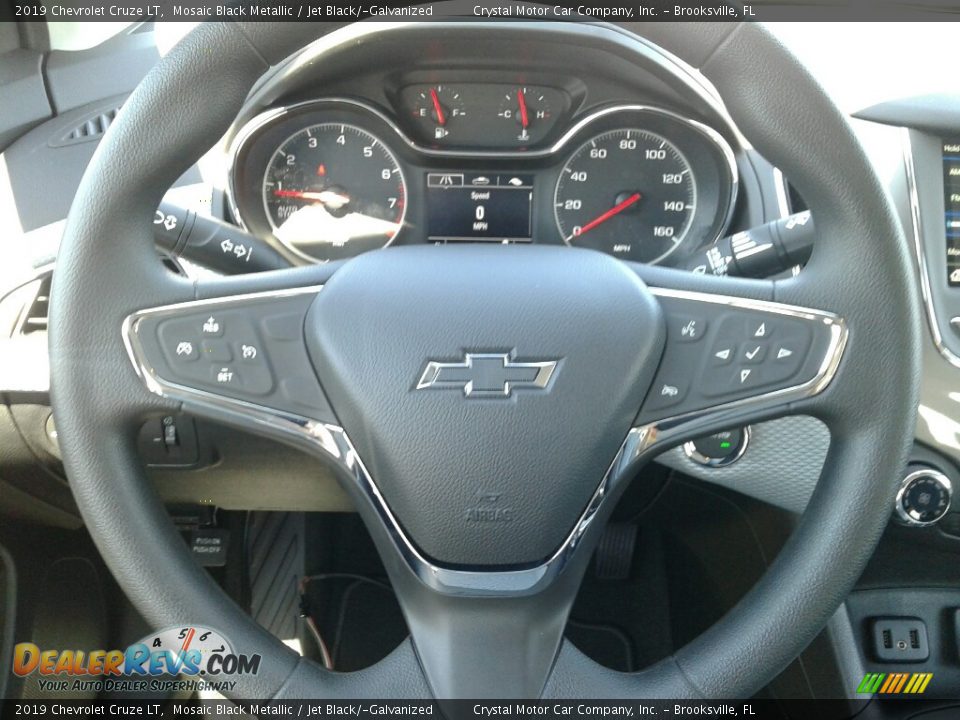 2019 Chevrolet Cruze LT Mosaic Black Metallic / Jet Black/­Galvanized Photo #14