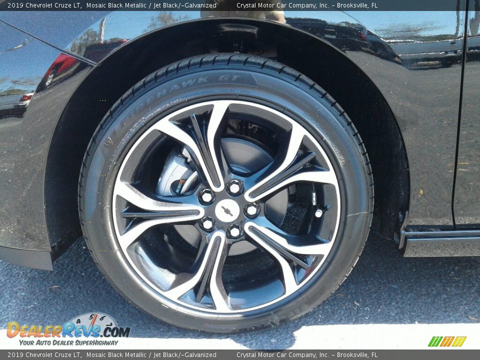 2019 Chevrolet Cruze LT Mosaic Black Metallic / Jet Black/­Galvanized Photo #20