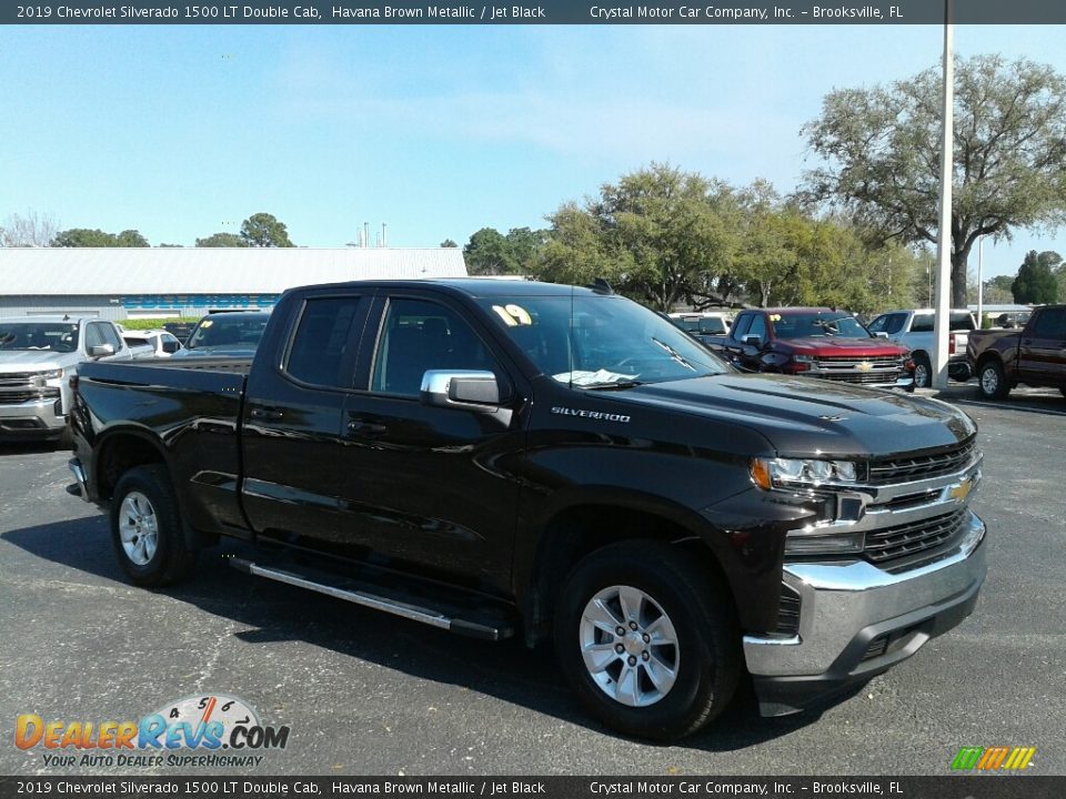 2019 Chevrolet Silverado 1500 LT Double Cab Havana Brown Metallic / Jet Black Photo #7