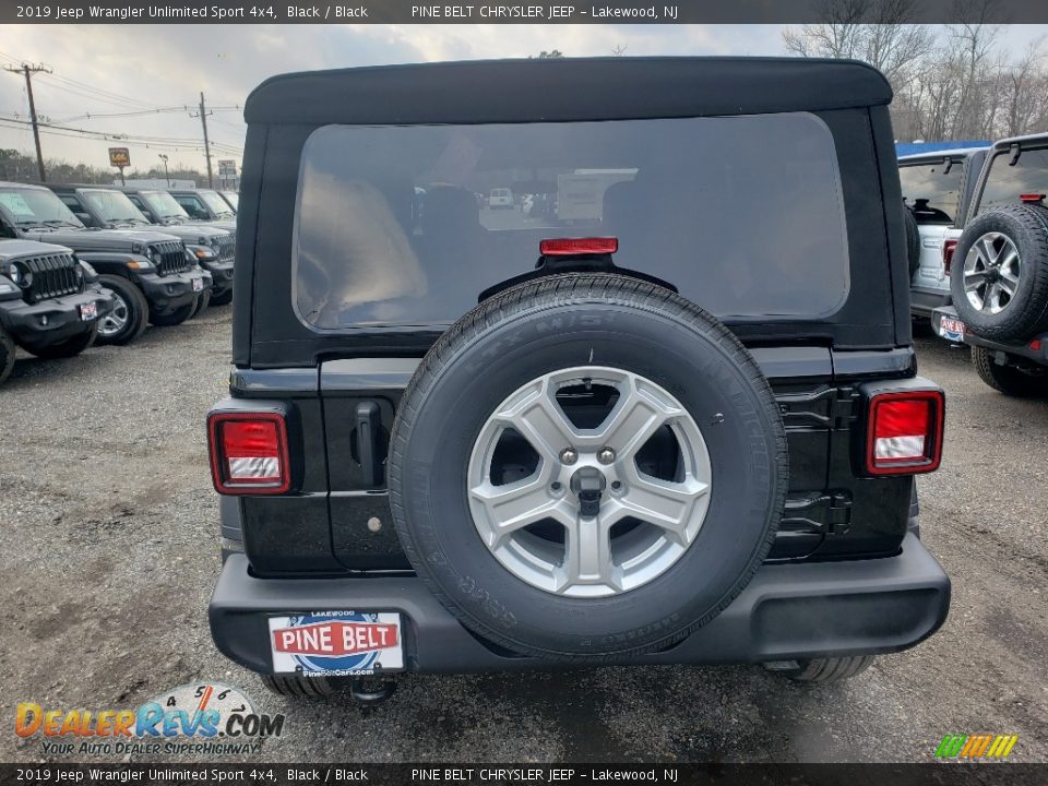 2019 Jeep Wrangler Unlimited Sport 4x4 Black / Black Photo #5