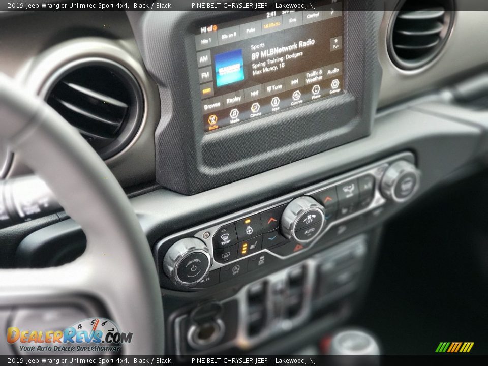 2019 Jeep Wrangler Unlimited Sport 4x4 Black / Black Photo #10
